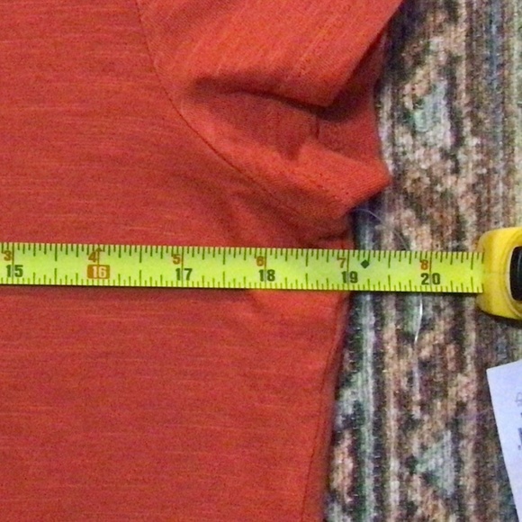 NWT Banana Republic Cozy Slub Short Sleeve T Shirt, Sz L Red - Picture 5 of 9